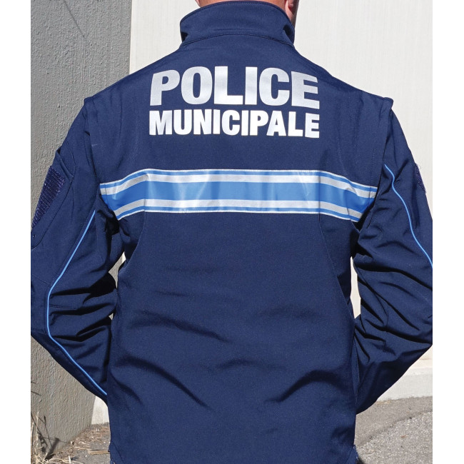 Softshell-Jacke Gemeindepolizei 2-in-1 mit abnehmbaren Ärmeln - Patrol Equipment
