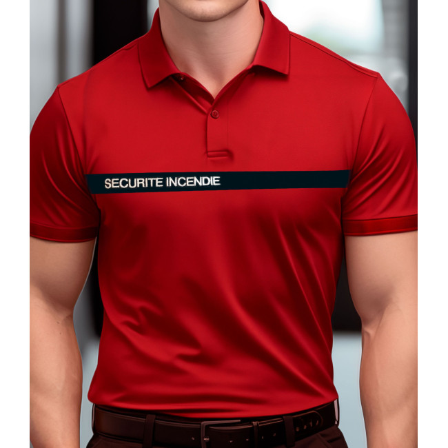 Polo Rouge Sécurité Incendie -Patrol Equipement