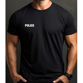 Tee-shirt imprimé Police Noir -Patrol Equipement