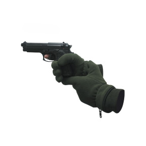 Fleece handschoenen schuttersvinger thinsulate legergroen - Patrol Equipement