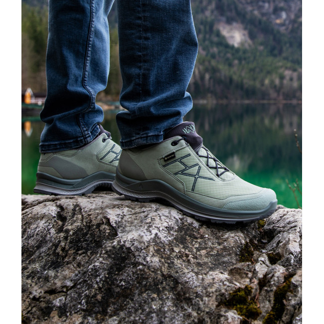 Chaussures BLACK EAGLE Adventure 3.0 GTX low - Vert Sauge - Haix