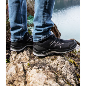 Schoenen BLACK EAGLE Adventure 3.0 GTX low - Zwart Zilver - Haix