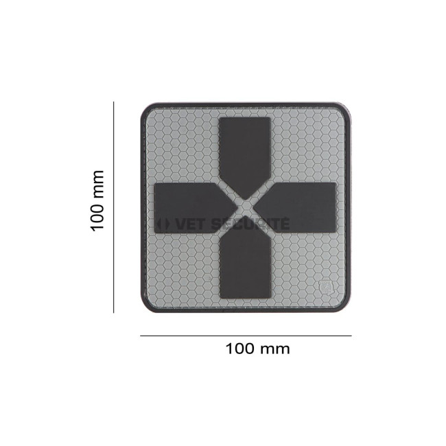 Patch en gomme Big Cross Medic - Gris - JTG