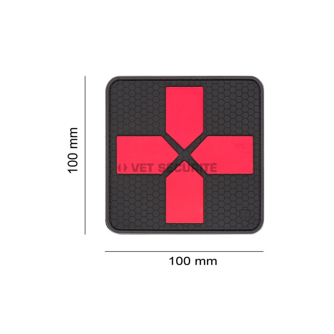Patch en gomme Big Cross Medic - Blackmedic - JTG