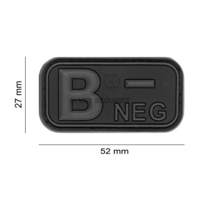 Gummi-Patch Blutgruppe B- Blackops - JTG