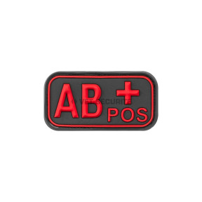 Patch en gomme groupe sanguin AB+ Blackmedic - JTG