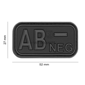 Rubber patch bloedgroep AB- Blackops - JTG