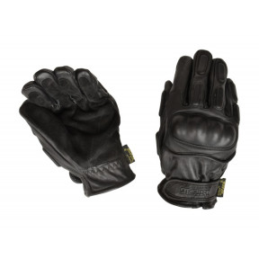Interventiehandschoenen in leer met Kevlar versterking - CityGuard