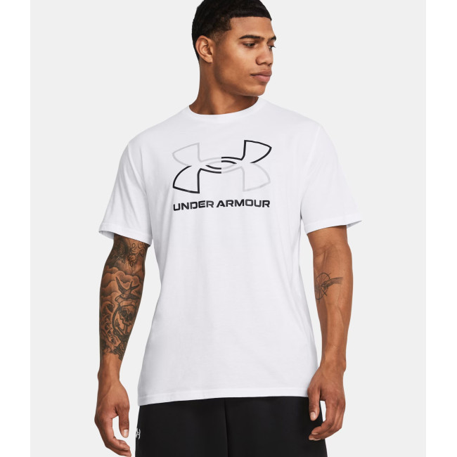 Heren T-shirt UA Foundation - Wit / Zwart - Under Armour