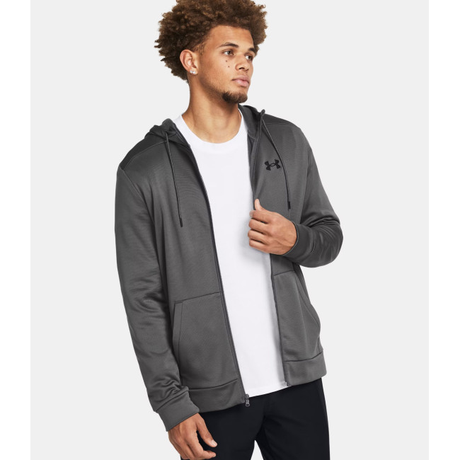Hoodie homme Armour Fleece® Full-Zip - Gris Pierre - Under Armour