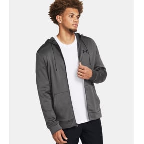 Herren Hoodie Armour Fleece® Full-Zip - Steingrau - Under Armour