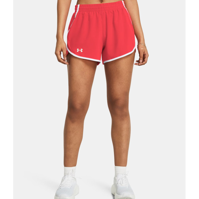 Dames short UA Fly-By 3' - Rood - Under Armour