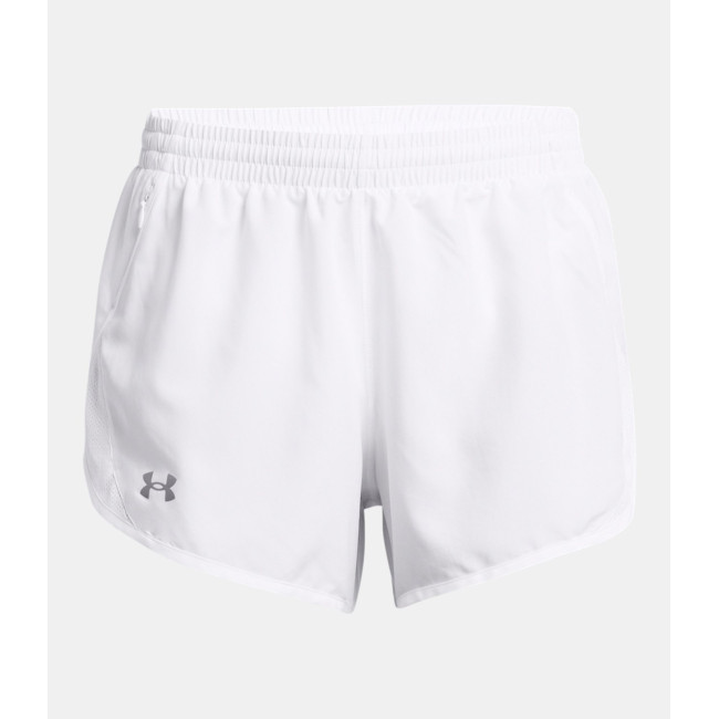 Spodenki damskie UA Fly-By 3' - Białe - Under Armour