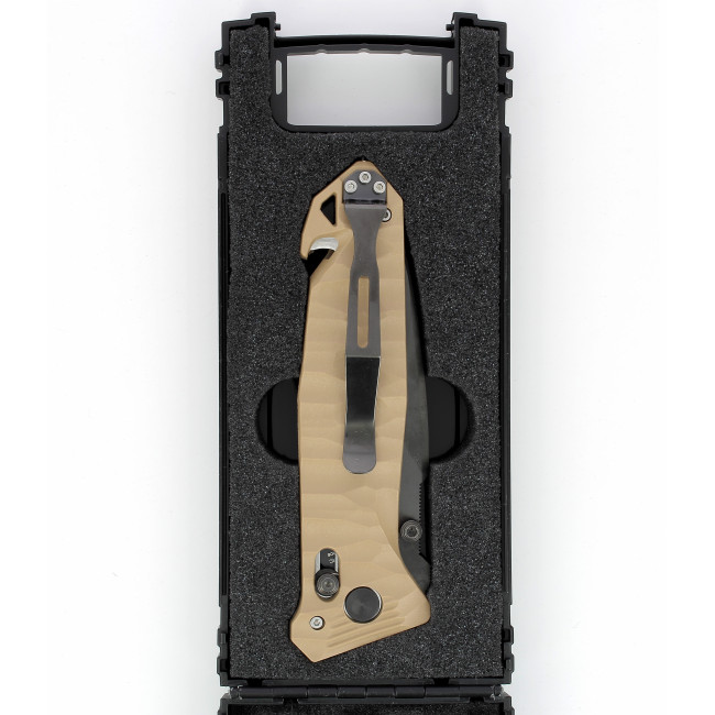 Couteau de poche Cac® S200 serration PA6 Vengeur Edition tan - TB Outdoor