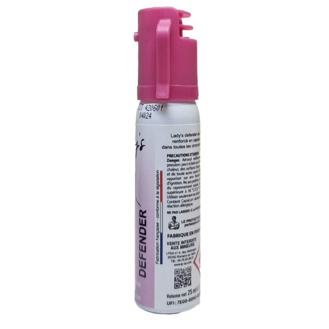 Lady's Defender CS Gas Aerosol 25mL - Le Protecteur