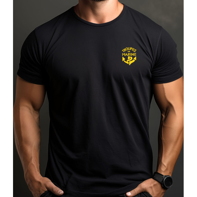 TEE SHIRT NOIR MC IMPRIME TDM -Patrol Equipement
