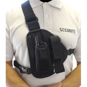 Chest and Shoulder Radio Pouch - Patrol Equipment