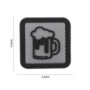 Patch 3D PVC Bière gris - 101 Inc