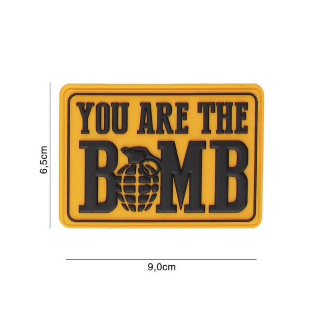 3D PVC Patch You are the bomb - 101 Inc