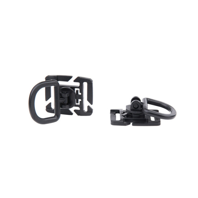 Set mit 2 Molle D-Ringen - Schwarz - 101 Inc
