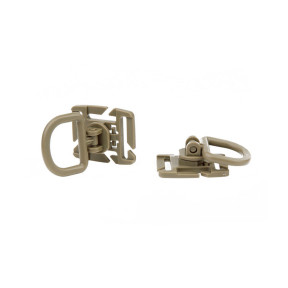 Set van 2 Molle D-ringen - Coyote - 101 Inc