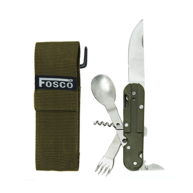 Grünes Multifunktions-Taschenmesser - Fosco Industries