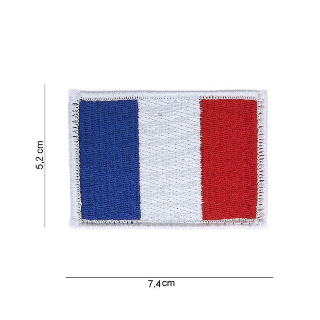 Naszywka flaga Francji mały model velcro - Fostex Garments