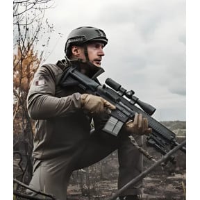 Veste softshell Fighter vert olive - A10 Equipment