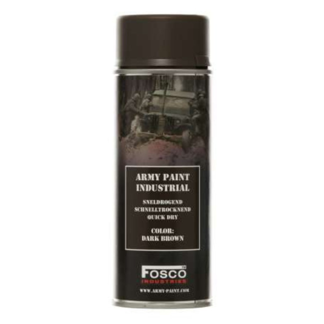 Bombe de peinture militaire Marron Foncé Mate 400 ml - Fosco Industries
