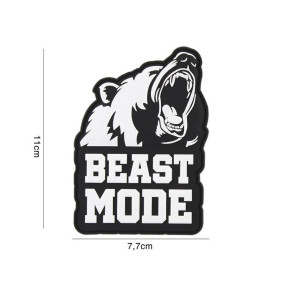 3D PVC Patch Beast Mode schwarz - 101 Inc