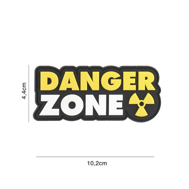 Patch 3D PVC Danger Zone Geel - 101 Inc