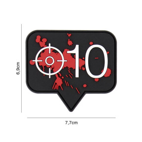 3D PVC-Patch Headshot 10 - 101 Inc