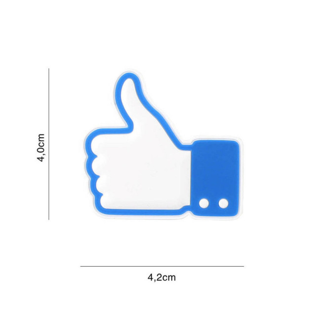 Patch 3D PVC Like/don't like Bleu - 101 Inc