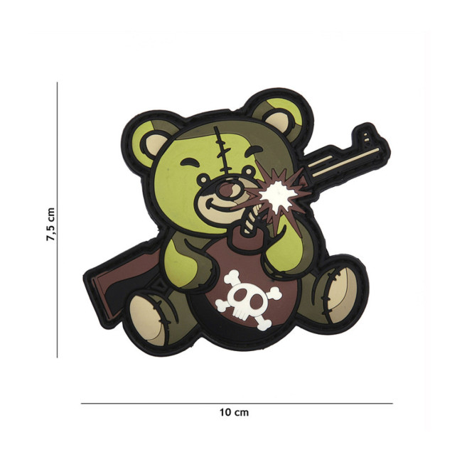 Patch 3D PVC Terror Teddy - Vert - 101 Inc