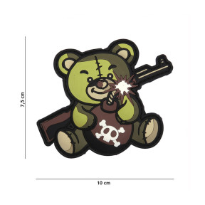 Naszywka 3D PVC Terror Teddy - Zielona - 101 Inc