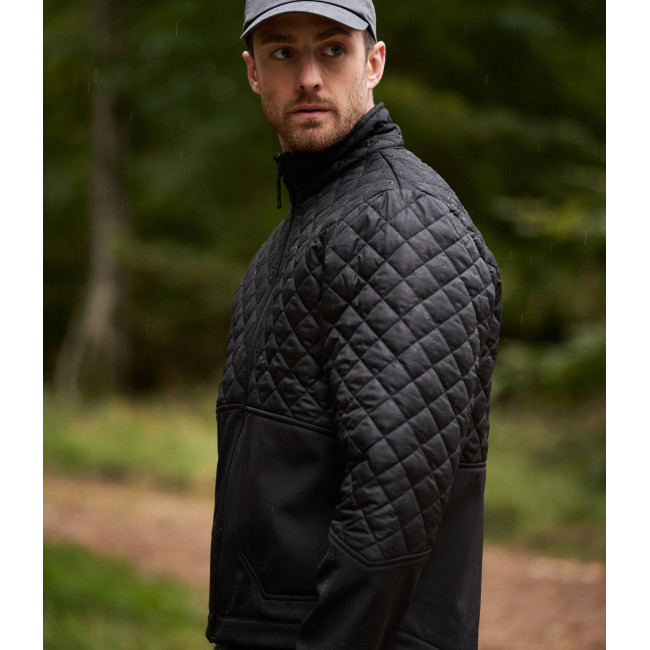 STORM Softshell-Jacke mit zwei Materialien UNDERCOVER Schwarz - GK