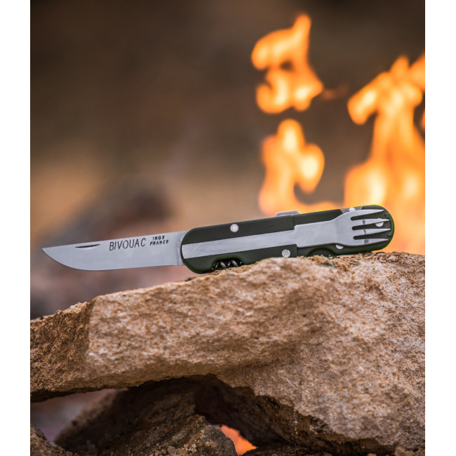 Couteau de poche multifonctions Bivouac® noir - TB Outdoor