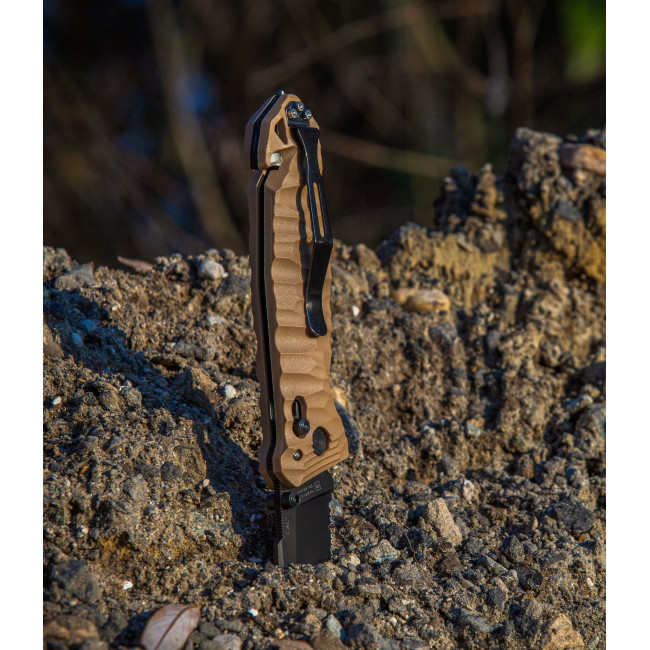 Couteau de poche Cac® S200 serration PA6 Vengeur Edition tan - TB Outdoor