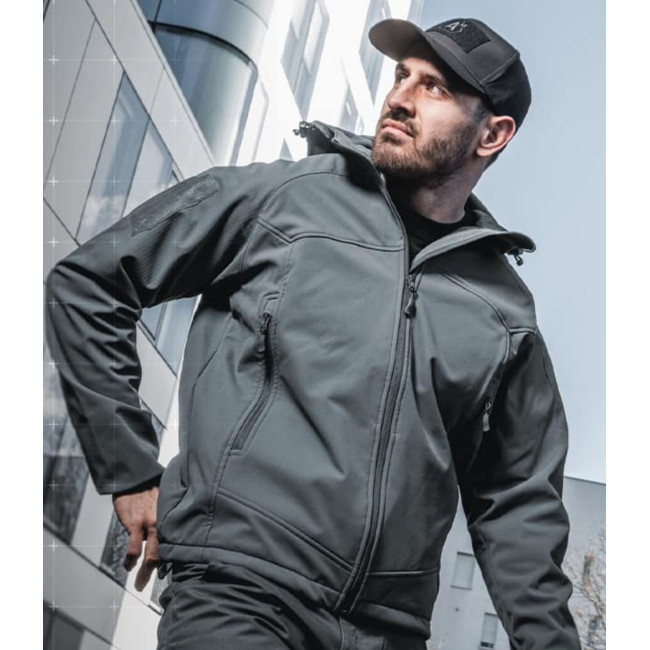 Instructor Softshell-Jacke betongrau - A10 Equipment