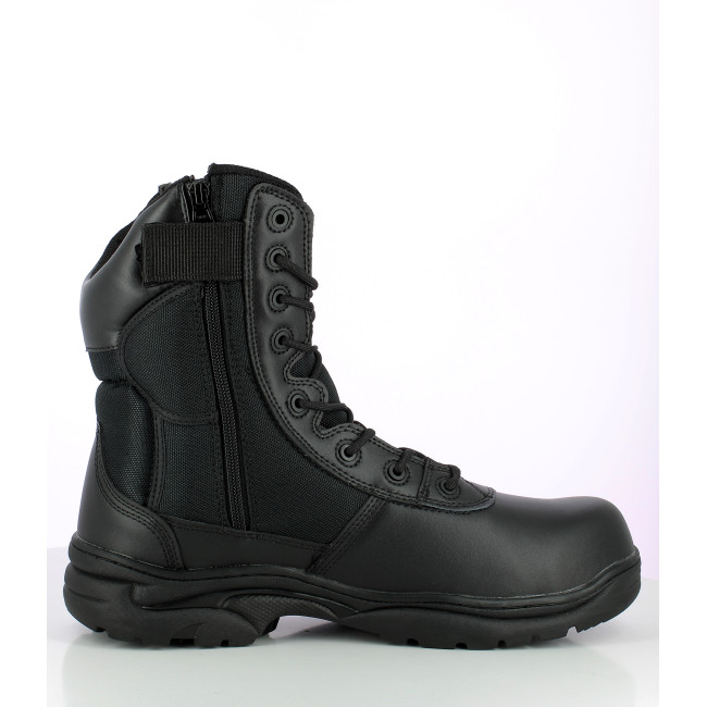 Schwarze Poly-Leder Ranger Stiefel - Patrol Equipement