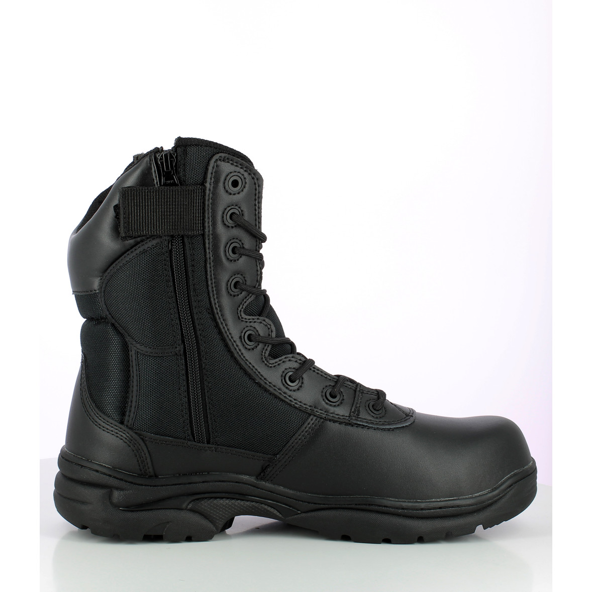 Ranger-Stiefel Poly-Leder Schwarz Patrol Equipements