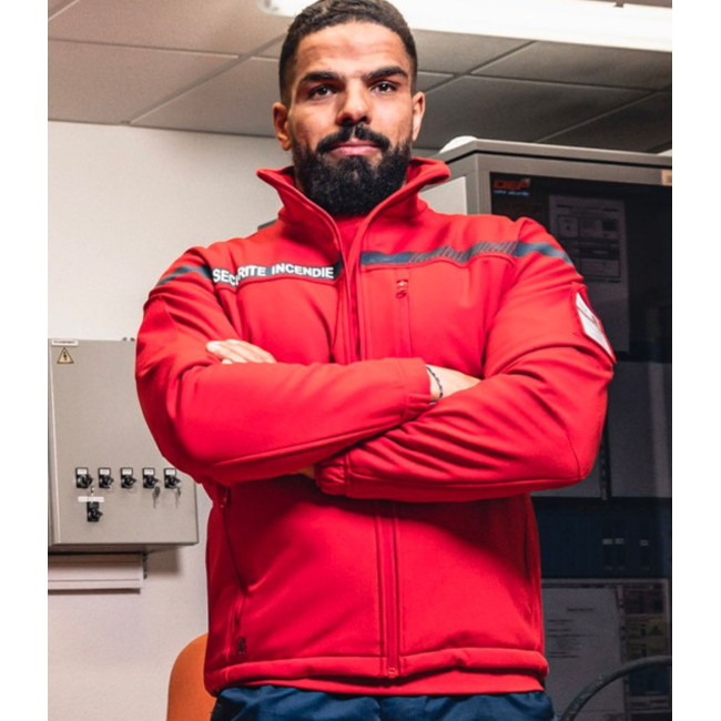 Veste softshell Sécu-one sécurité incendie rouge - A10 Equipment