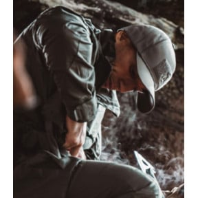Casquette Stretch Fit A10 vert olive - A10 Equipment