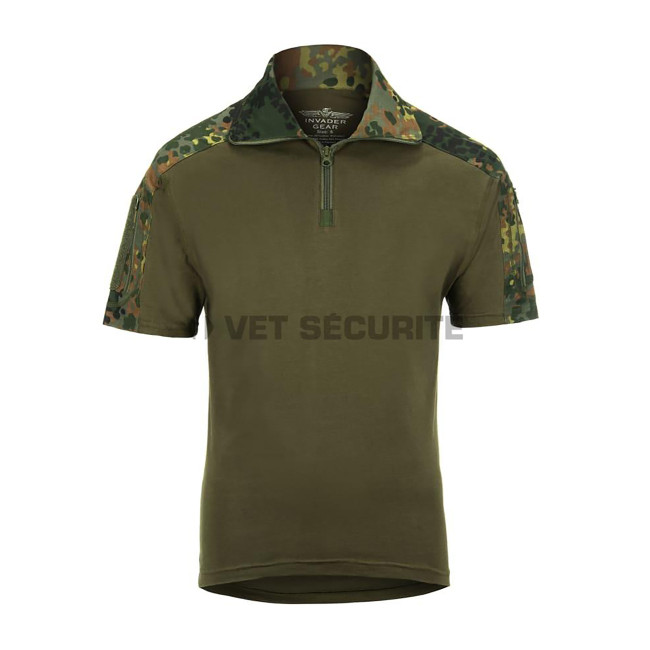 Flecktarn Kampfhemd mit kurzen Ärmeln - Invader Gear
