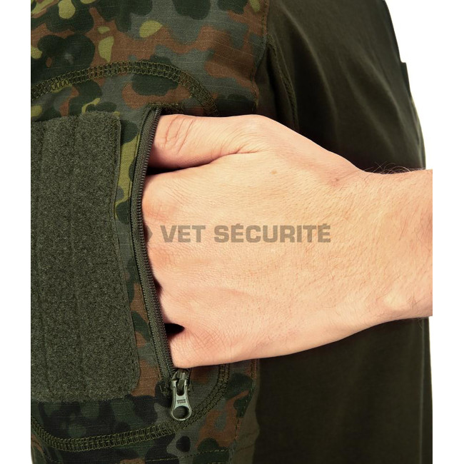 Flecktarn Kampfhemd mit kurzen Ärmeln - Invader Gear