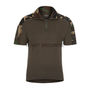 Woodland Kampfhemd mit kurzen Ärmeln - Invader Gear