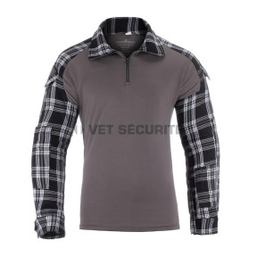Chemise de combat en flanelle Black - Invader Gear