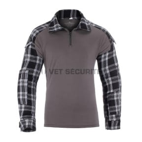 Chemise de combat en flanelle Black - Invader Gear