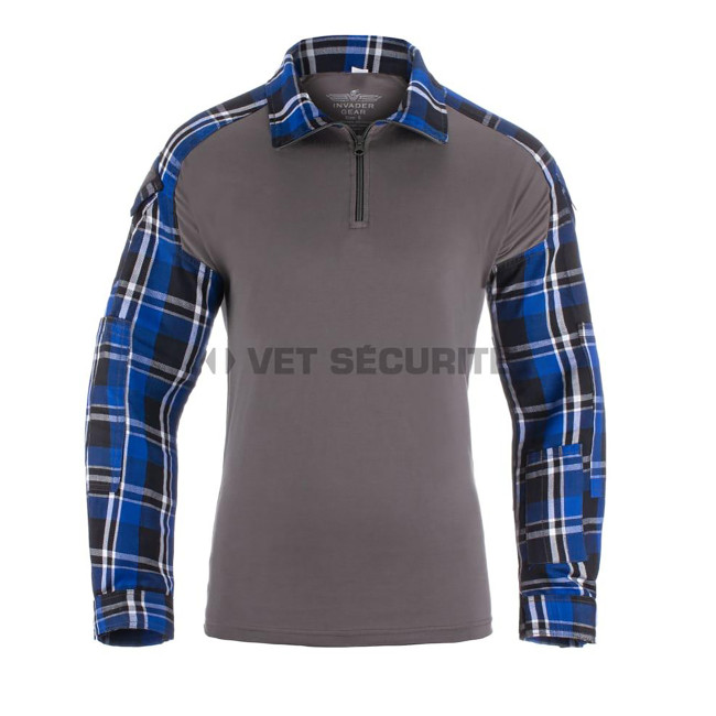 Flanelowa koszula bojowa Blue - Invader Gear