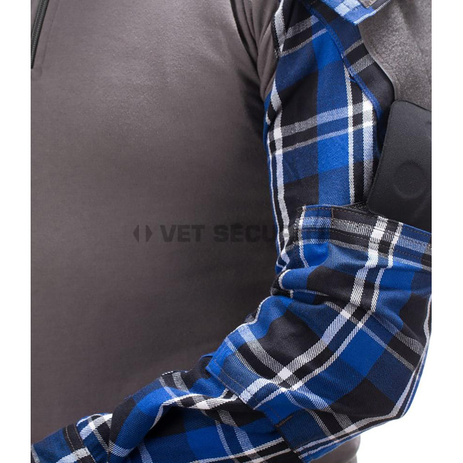 Chemise de combat en flanelle Blue - Invader Gear